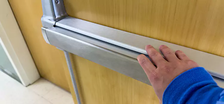 Installing a Push Bar on a Door Springdale